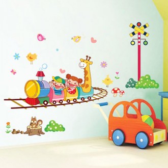 LittleTrain with Little Kids Wall Sticker